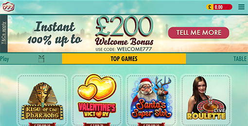 777 Casino on iPhones and iPads – Compatible with iOS