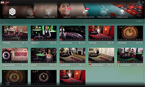 The Live Dealer Casino at 777