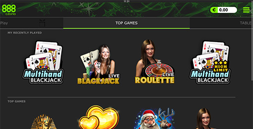 888 Casino on iPhone or iPad 