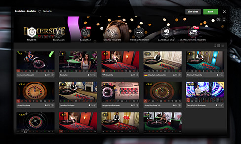 Live Dealer Games at Betway Casino